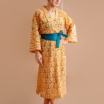 Kollane pitsist kimono